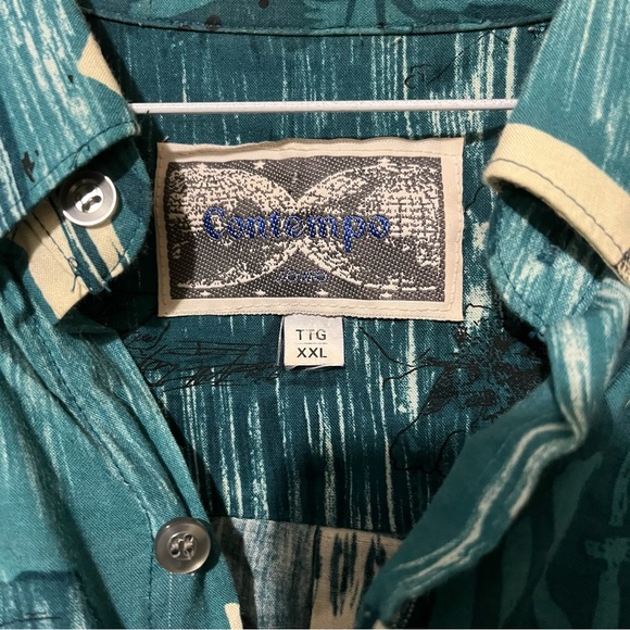 Vintage Patchwork Floral Button Down Shirt - Picture 6 of 7